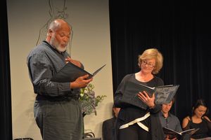 Raphael Nash Thompson and Michele Pawk @ BroadwayWorld Raphael Nash Thompson and Michele Pawk Photo