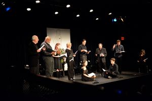Lenny Wolpe, Raphael Nash Thompson, Susannah Perkins, Michele Pawk, Midori Francis, Marc Levasseur, Jonathan Hadary, Tom Duke, Tony Roach and Susan Haskins-Doloff @ BroadwayWorld Lenny Wolpe, Raphael Nash Thompson, Susannah Perkins, Michele Pawk, Midori Francis, M Photo