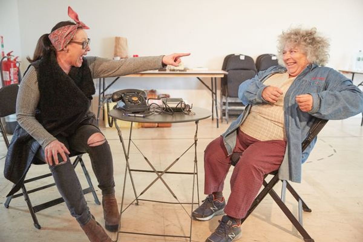 Frances Barber and Miriam Margolyes at 