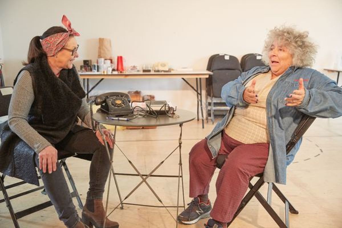Frances Barber and Miriam Margolyes at 