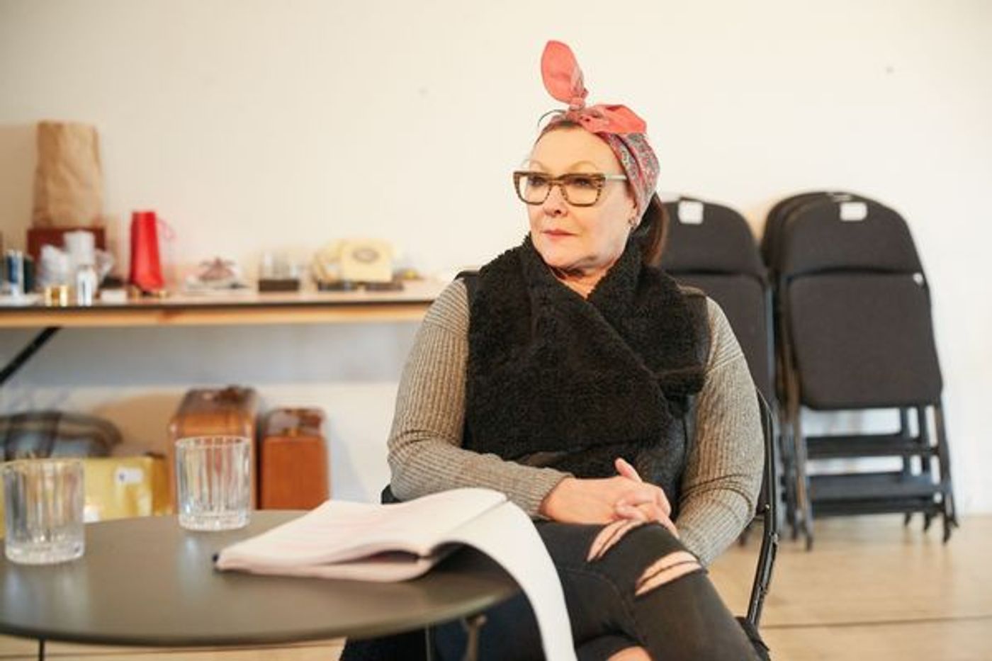 Photo Flash: In Rehearsal with Miriam Margolyes, Frances Barber and Jonathan Forbes for MADAME RUBINSTEIN at Park Theatre  Image