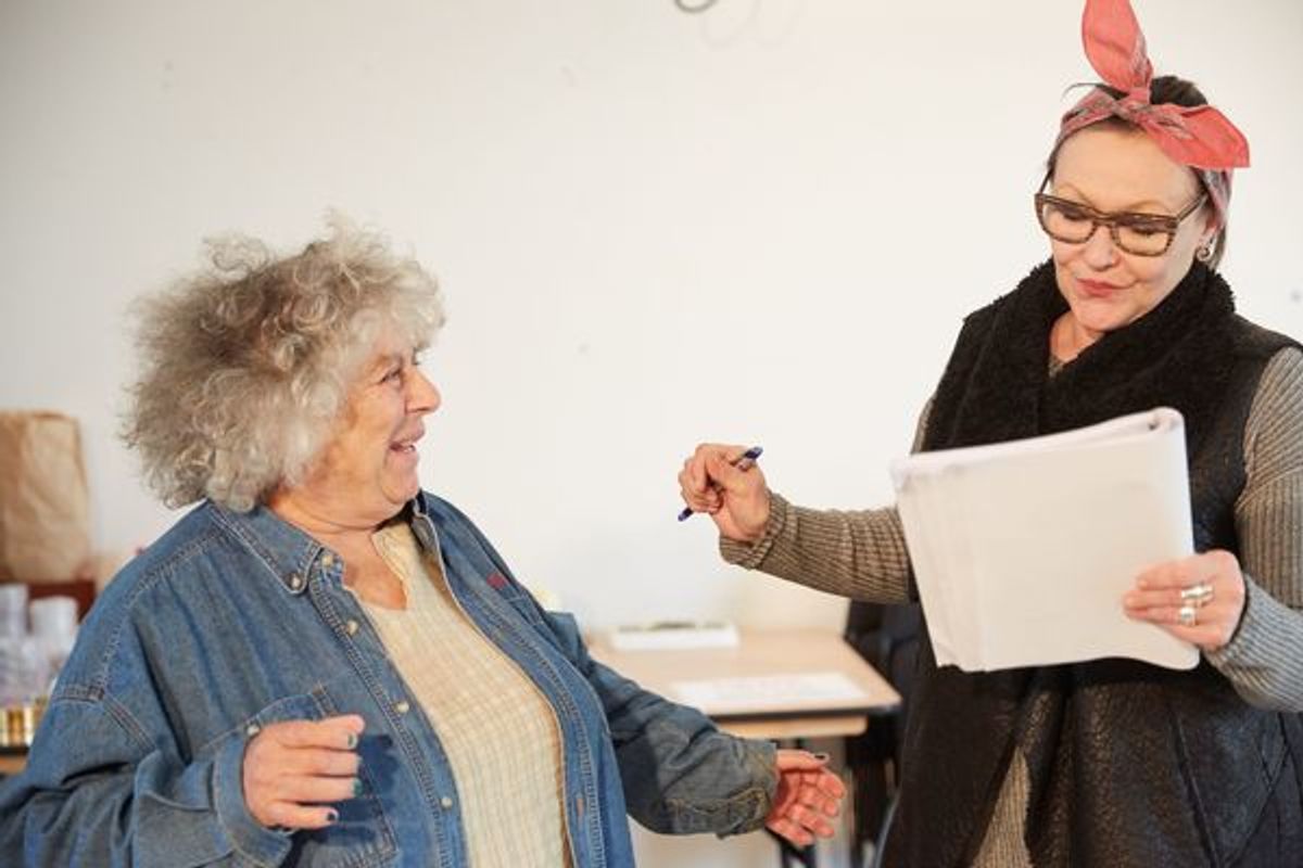 Miriam Margolyes and Frances Barber at 