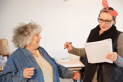 Miriam Margolyes and Frances Barber Photo