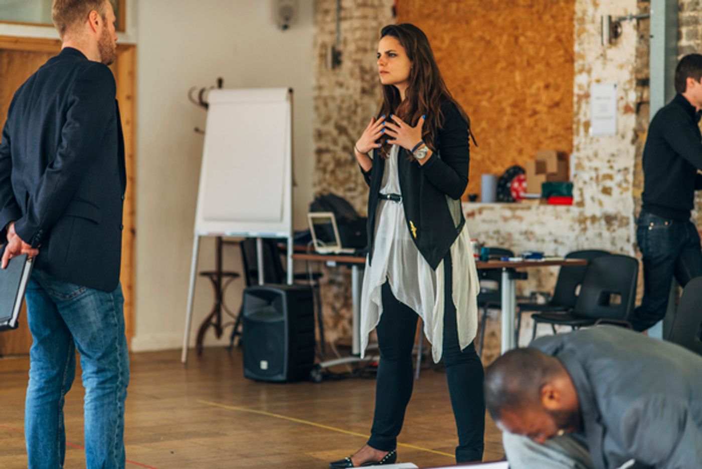 Photo Flash: In Rehearsal for THE PULVERISED at the Arcola Theatre  Image