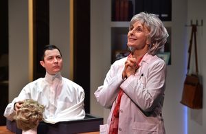 Susan Denaker and Jacob Sidney star in the Uncanny Valley, directed by Caryn Desai at the International City Theatre in Long Beach.
Photo by Steven Georges
714 330-6105 @ BroadwayWorld Susan Denaker and Jacob Sidney star in the Uncanny Valley, directed by Caryn Desai at Photo