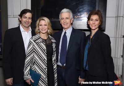 Greg Naughton, Kelli O'Hara, James Naughton and wife Photo
