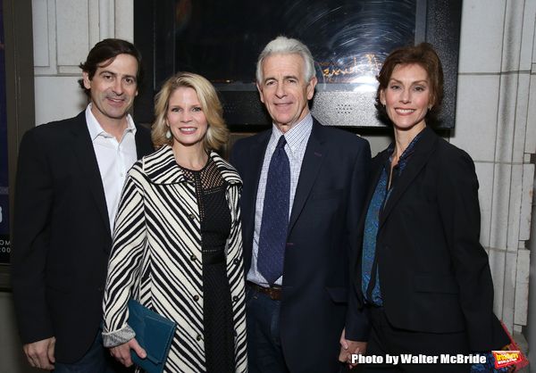 Greg Naughton, Kelli O'Hara, James Naughton and wife Photo
