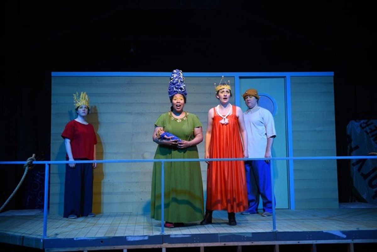 Rachael Zientek, Ericka Wade, Hannah Ripp-Dieter and Kelly Doherty at 