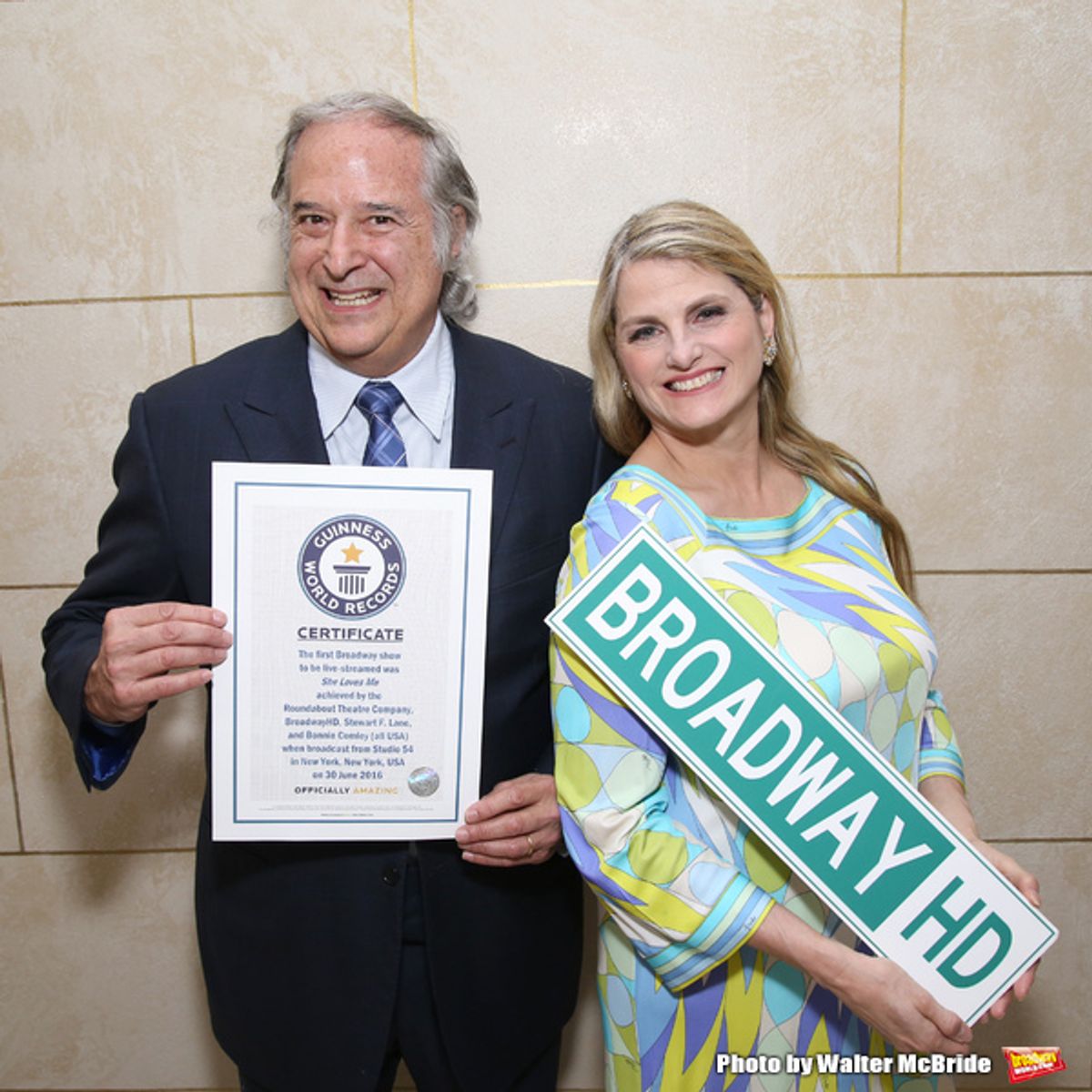 Stewart F. Lane and Bonnie Comley at 