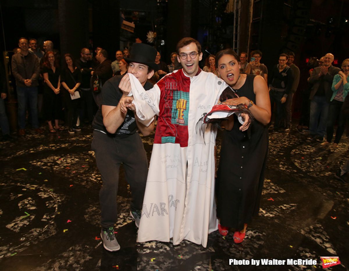 Andy Karl, Joseph Medeiros and Barrett Doss  at 