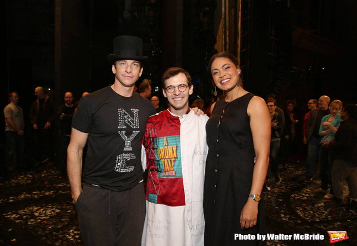 Andy Karl, Joseph Medeiros and Barrett Doss  at 