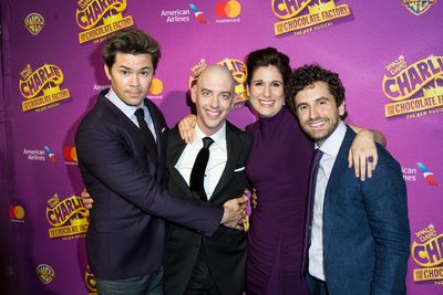 Andrew Rannells, Christian Borle, Stephanie J. Block and Brandon Uranowitz Photo