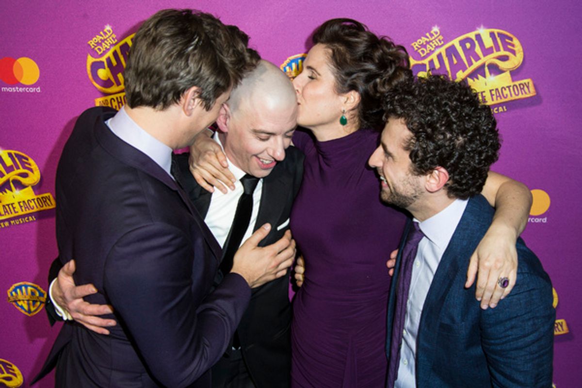 Andrew Rannells, Christian Borle, Stephanie J. Block and Brandon Uranowitz at 