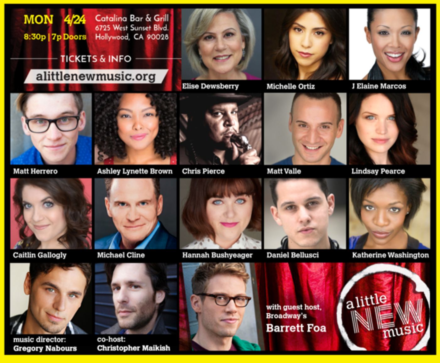 Photo Flash: A LITTLE NEW MUSIC Returns To The Catalina Tonight With Host Barrett Foa Photo Flash: A LITTLE NEW MUSIC Returns To The Catalina Tonight With Host Barrett Foa Image