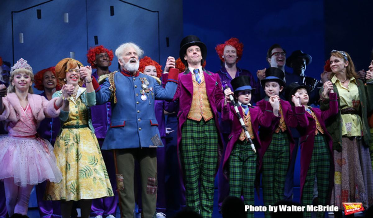 Emma Pfaeffle, Jackie Hoffman, John Rubinstein, Christian Borle, Jake Ryan Flynn, Ryan Sell, Ryan Foust, Emily Padgett and cast at 