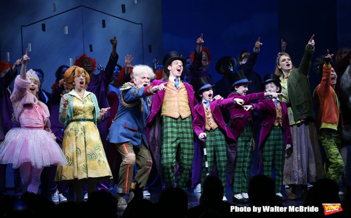 Emma Pfaeffle, Jackie Hoffman, John Rubinstein, Christian Borle, Jake Ryan Flynn, Ryan Sell, Ryan Foust, Emily Padgett, Michael Wartella and cast at 