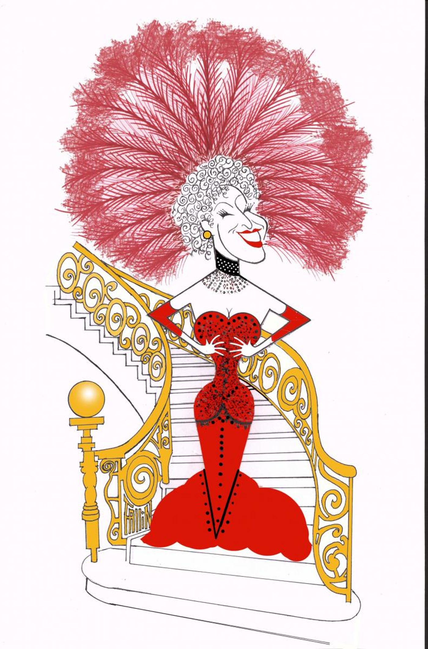 BWW Exclusive: Ken Fallin Draws the Stage - Bette Midler is Back in HELLO, DOLLY!  Image