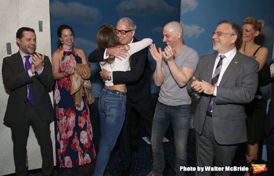 Katie Webber with Joshua Bergasse, Scott Wittman, Christian Borle, Marc Shaiman  Photo