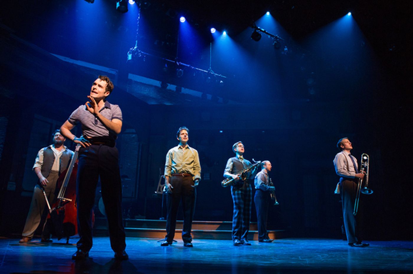 Photo Flash: First Steps First! Get a Look at Laura Osnes and Corey Cott in BANDSTAND on Broadway  Image
