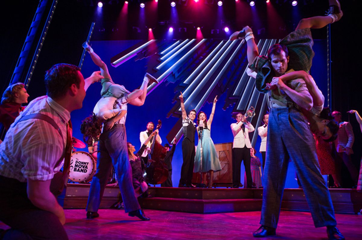 Corey Cott and Laura Osnes  at 