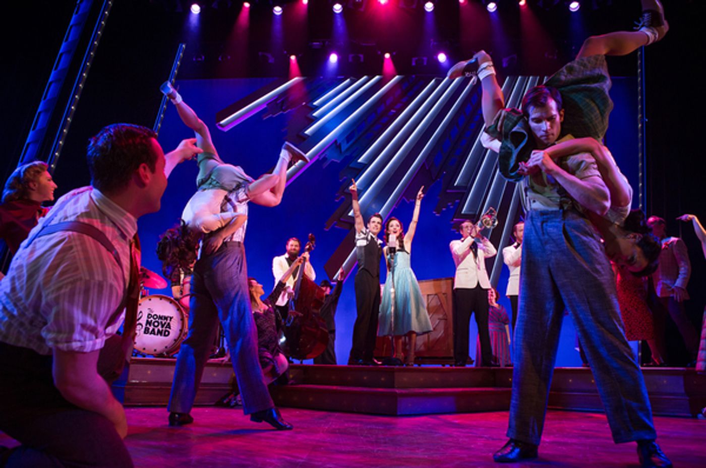Photo Flash: First Steps First! Get a Look at Laura Osnes and Corey Cott in BANDSTAND on Broadway  Image