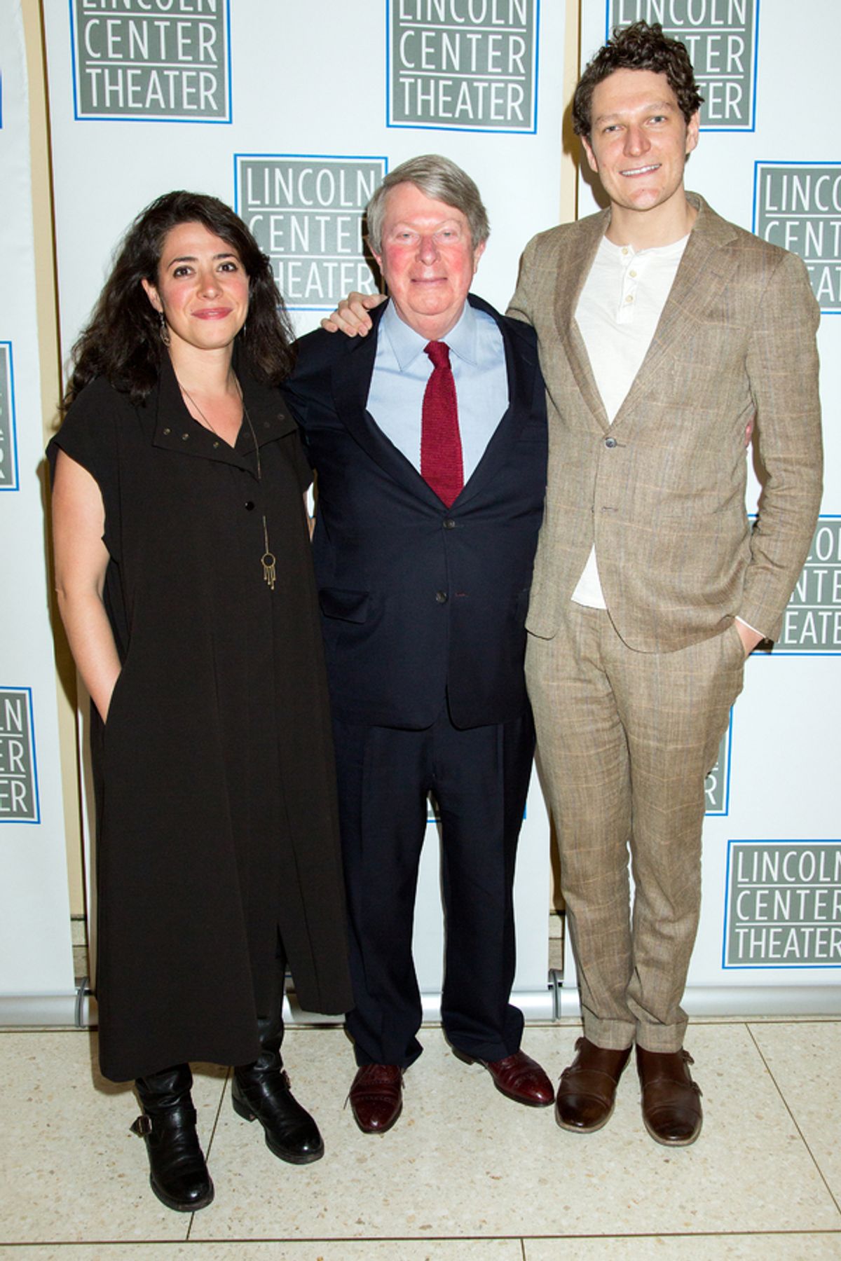 Rachel Chavkin, Andre Bishop, Gabriel Ebert at 