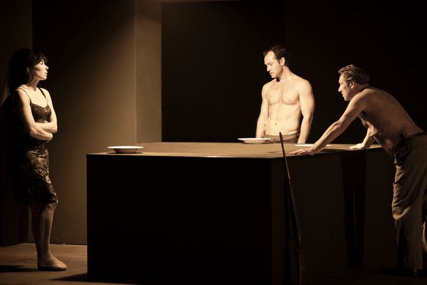 Halina Reijn, Jude Law and Gijs Scholten van Aschat Photo