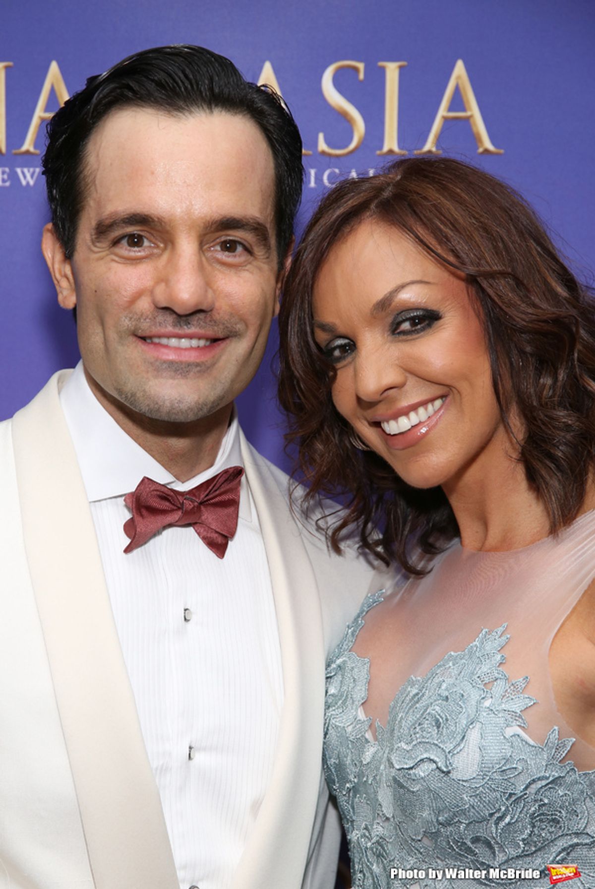 Ramin Karimloo and wife  at 