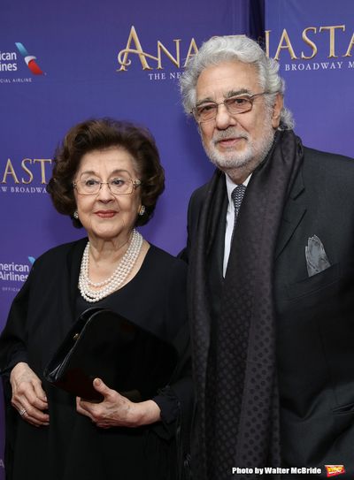 Marta Domingo and Placido Domingo Photo