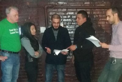 Ken Coughlin, Thaissa Yumi, Hector Canales, and Thamer Jendoubi; Mohammed Saad Ali  Photo