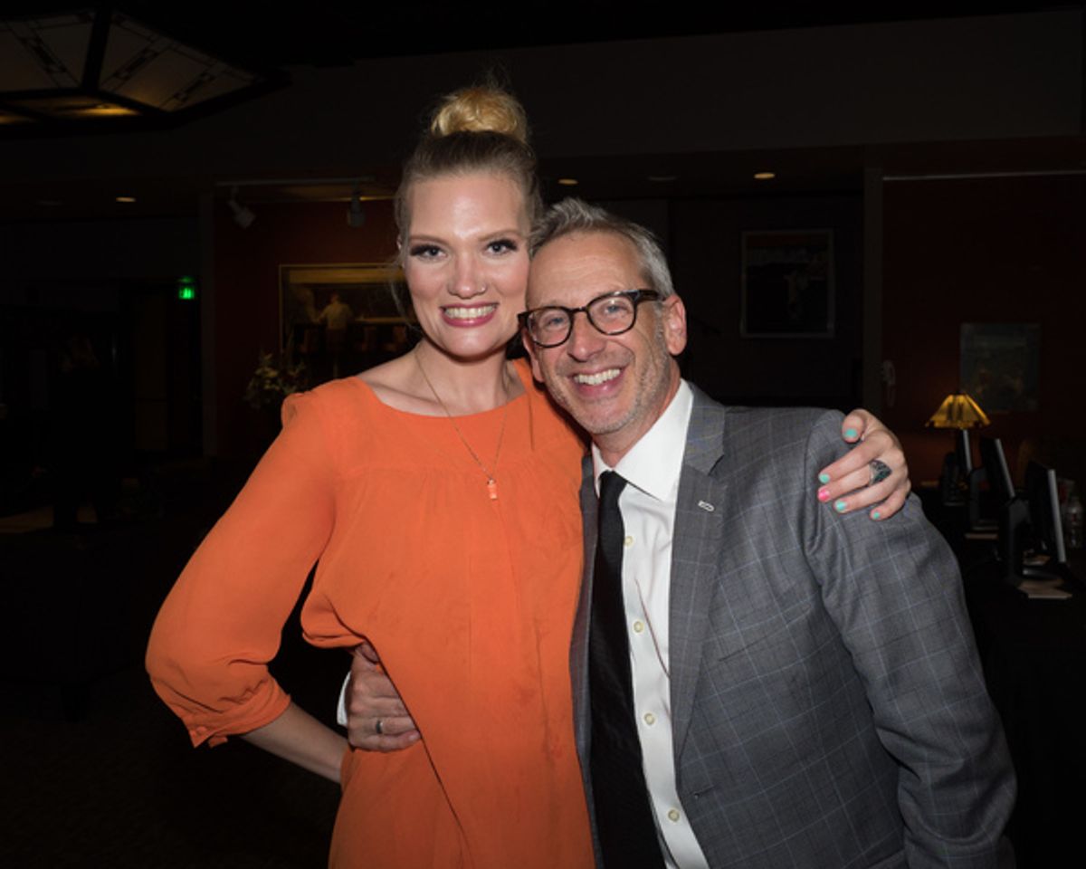 Katie McCoy and Director Richard Israel at 