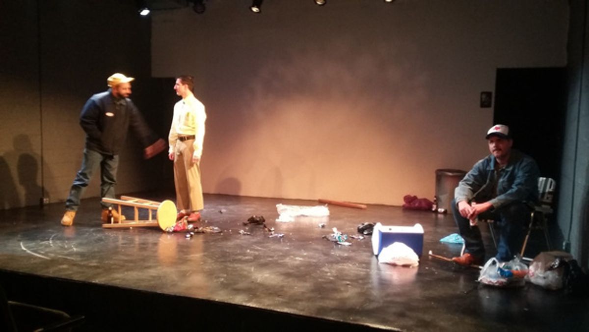 Chris Loupos, Greg Pragel, with Matt de Rogatis at 