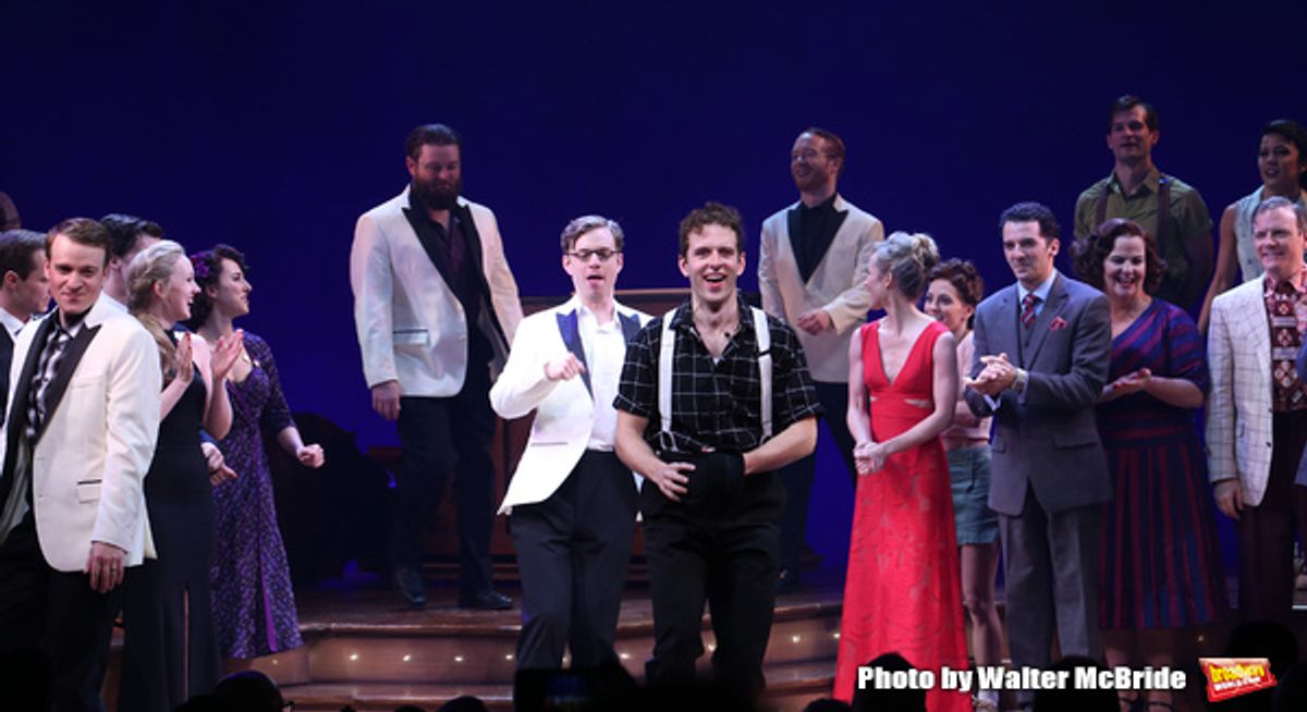 Joe Carroll and cast at 