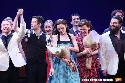 Corey Cott, Laura Osnes, Beth Leavel and cast  Photo