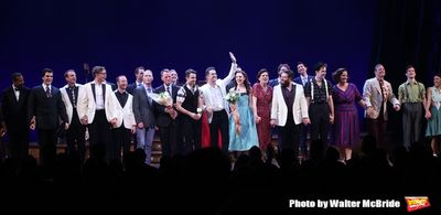 Richard Oberracker, Robert Taylor, Corey Cott, Andy Blankenbuehler, Laura Osnes, Beth Photo