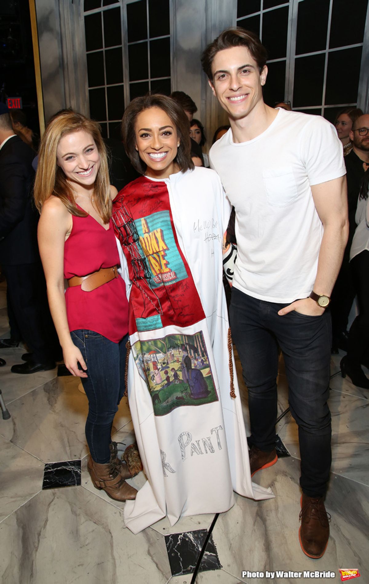 Christy Altomare, Shina Ann Morris and Derek Klena   at 