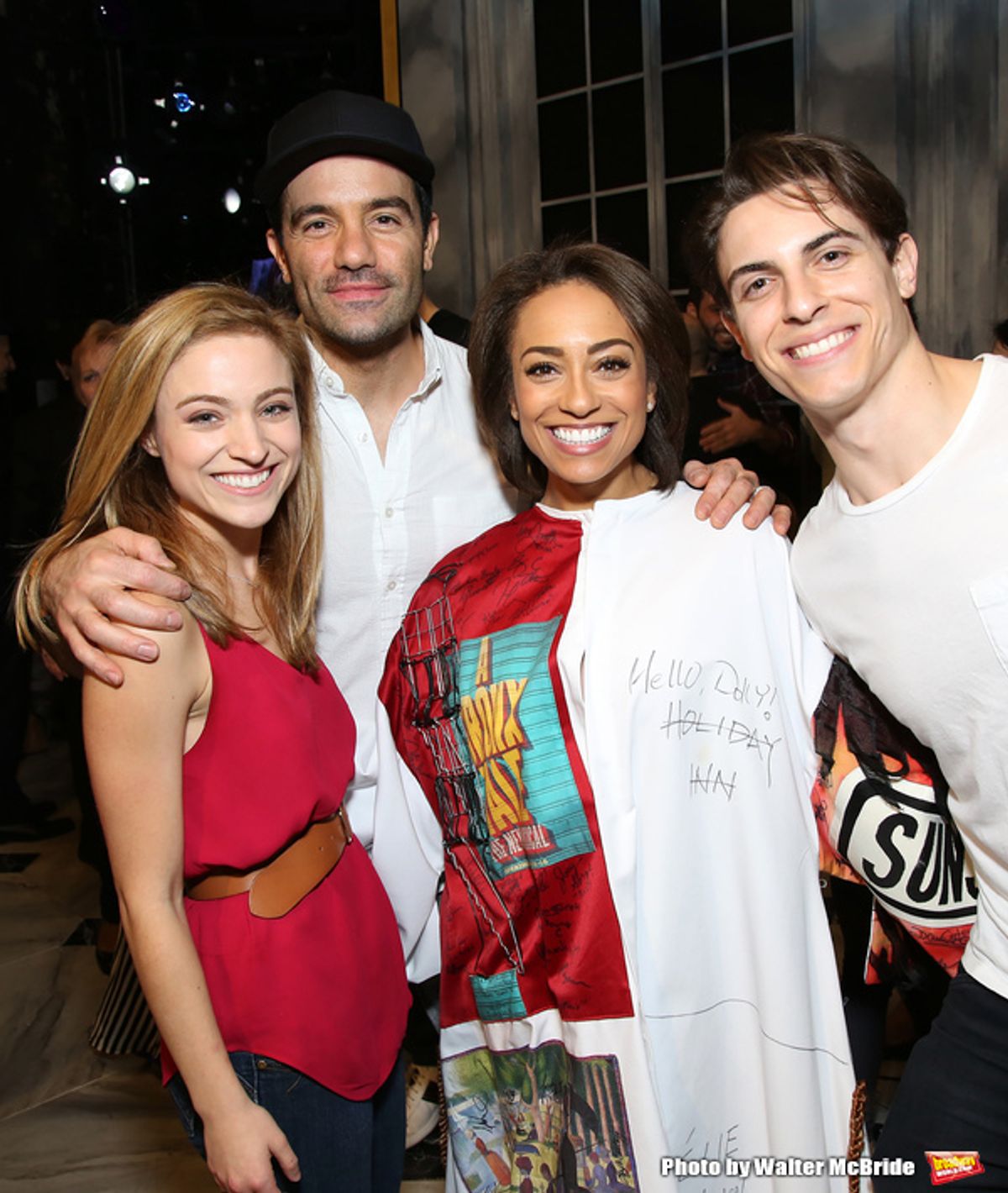 Christy Altomare, Ramin Karimloo, Shina Ann Morris and Derek Klena at 