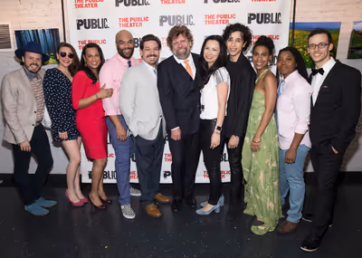 The company of The Public Theater's 60th anniversary Mobile Unit production of TWELFT Photo