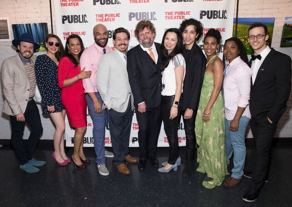 The company of The Public Theater's 60th anniversary Mobile Unit production of TWELFT Photo