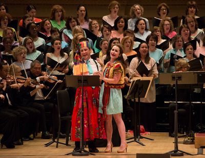 Lauren Worsham and Christopher Fitzgerald Photo