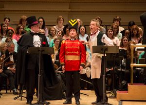 Jonathan Freeman, Christopher Fitzgerald, and Bill Irwin Photo