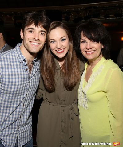 Corey Cott, Laura Osnes and Beth Leavel Photo