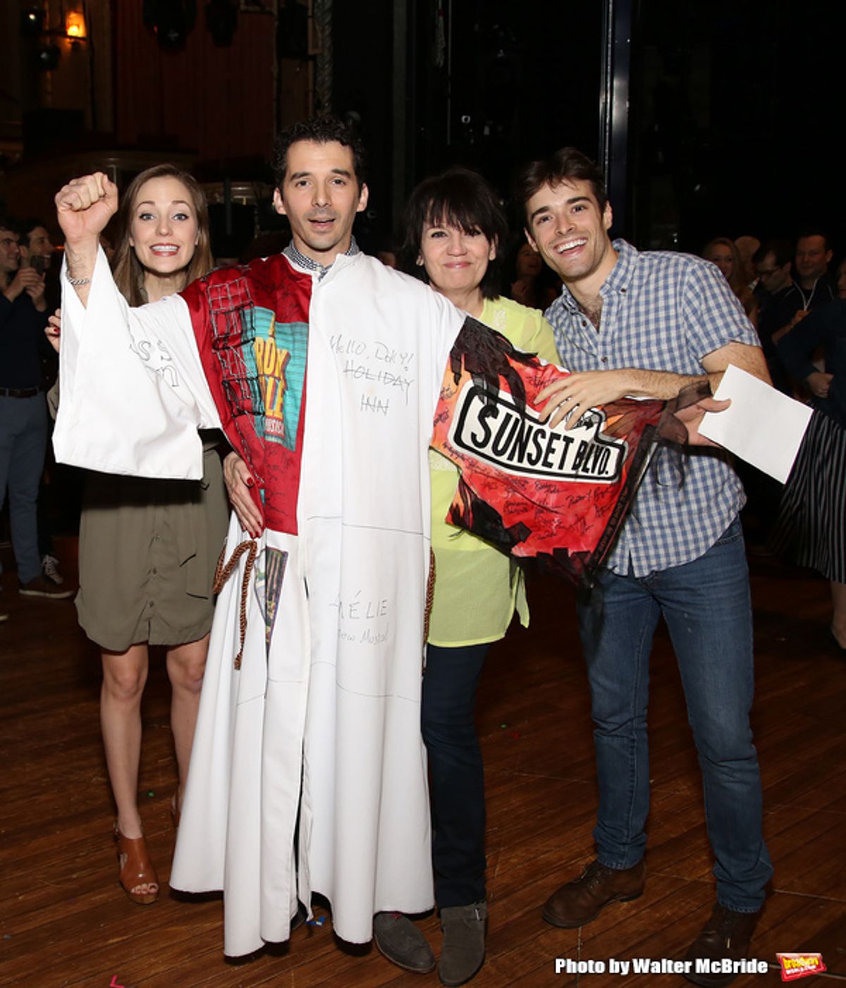 Laura Osnes, Kevin Worley, Beth Leavel and Corey Cott  at 