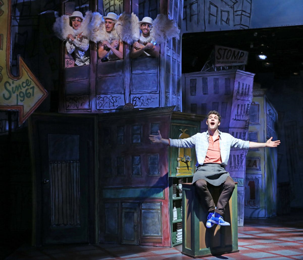 Top: Claire Saunders, Ben Chavez, Jesse Manocherian, with David Spadora (below) at 