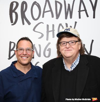 Director Michael Mayer with Michael Moore  Photo