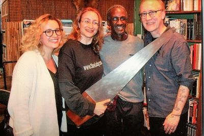 Kurt Boone, Jessy Morner-Ritt, Natalia Paruz and Quimby Bookstore Photo