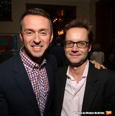 Andrew Lippa and Michael Riedel Photo