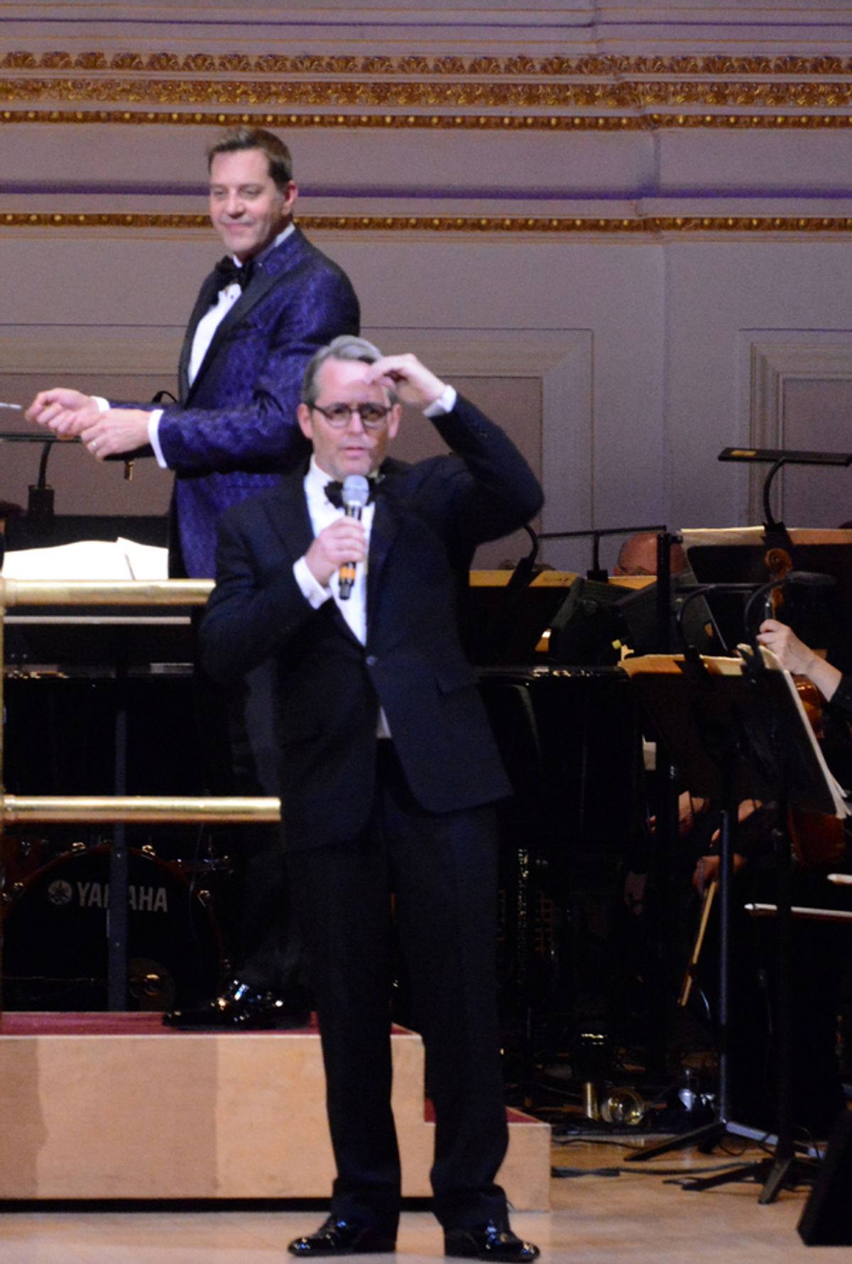 Steven Reineke and Matthew Broderick at 