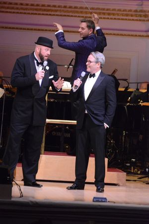 Steven Reineke, Chris Sullivan and Matthew Broderick Photo