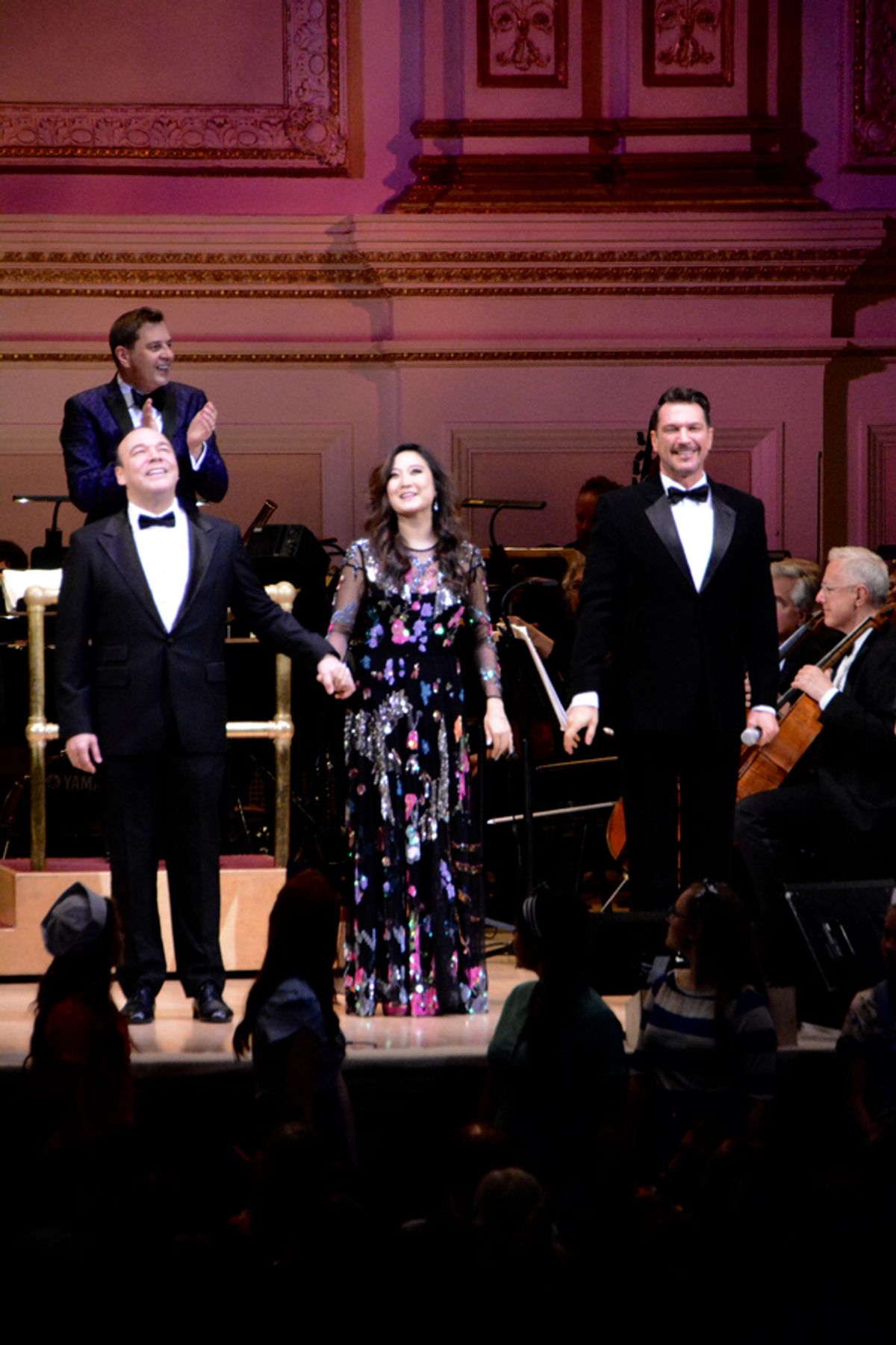 Steven Reineke, Danny Burstein, Ashley Park and Paulo Szot at 